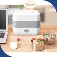Hộp cơm cắm điện 2 tầng 4 ngăn inox giữ nhiệt hâm đóng và tự nấu chín thức ăn, Cà Men Đựng Cơm Đi Làm tiện lợi