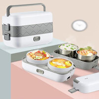 Hộp Cơm Cắm Điện 2 Tầng 4 Ngăn Inox Giữ Nhiệt Đa Năng Loại 1 Lunch Box