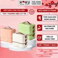 Hộp Cơm Cắm Điện 2 và 3 Tầng JIASHI DELADEP hộp văn phòng giữ nhiệt hâm nóng nấu cơm thức ăn hầm cháo nhiều ngăn – HDC04