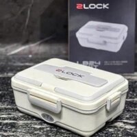 Hộp cơm cắm điện 3 ngăn inox 2LOCK korea