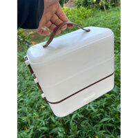 Hộp cơm cắm điện 3 tầng hàng nhật (made in japan) giữ nhiệt hâm đóng và tự nấu chín thức ăn