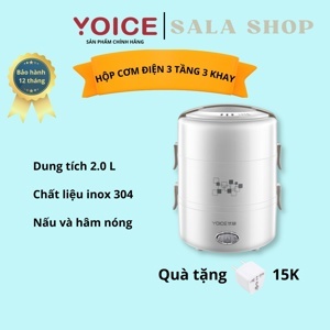 Hộp cơm cắm điện 3 tầng Yoice Y-DFH3