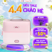 Hộp Cơm Cắm Điện BEAR 2 tầng, 3 ngăn hâm nóng nhanh, khay Inox 304 an toàn giữ nhiệt 1,2L - SB-HC12L