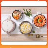 Hộp cơm cắm điện Bear DFH-B20S6, giữ nhiệt, nấu chín và hâm nóng thức ăn |rubianh.0510| - BẢO HÀNH 1 NĂM