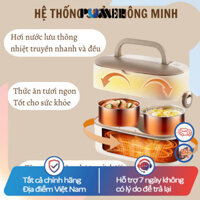 Hộp cơm cắm điện đa năng Hiterry 2 tầng 4 ngăn hộp cơm giữ nhiệt văn phòng nấu cơm, hâm nóng cao cấp