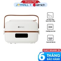 Hộp Cơm Cắm Điện Elmich ELE-8514 1.2L, Hàng Chính Hãng, 2 Tầng 3 Ngăn, Ngăn Đựng Muỗng Đũa - JoyMall