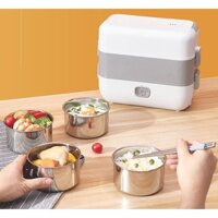 Hộp Cơm Cắm Điện Giữ Nhiệt DG Đa Năng, Cà Men Hâm Nóng Và Tự Nấu Chín Thức Ăn Với 4 Hộp Inox Tiện Lợi
