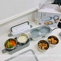 Hộp Cơm Cắm Điện Hâm Nóng Đồ Ăn 2 Tầng 4 Ngăn DFH-C02 Công Nghệ Gia Nhiệt Hiện Đại, Cao Cấp