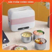 Hộp cơm cắm điện hẹn giờ Bear DFH-B15Z7, 2 tầng 4 ngăn, nhỏ gọn và tiện lợi - ảnh thật