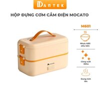 Hộp cơm cắm điện Mocato M601 inox 304 cao cấp, nồi nấu đựng cơm 2 tầng tự sôi mini văn phòng hâm nóng giữ nhiệt đa năng