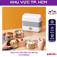 Hộp cơm cắm điện văn phòng 2 tầng 4 ngăn LUNCHBOX