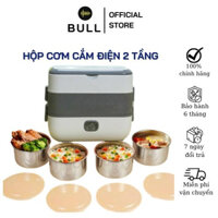 Hộp cơm cắm điện văn phòng 2 tầng,4 bát inox, có tay cầm tiện lợi, có chức năng tự nấu chín,giữ nhiệt,nóng dễ mang theo