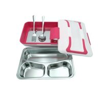 hộp cơm cắm điện văn phòng 3 ngăn ruột inox Lunchbox Chaufante YY-3266
