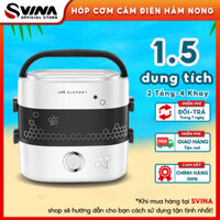Hộp Cơm Cắm Điện Văn Phòng LIFE ELEMENT F1517 2 Tầng 4 Bát Sứ Nấu Chín Thức Ăn