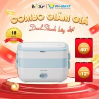 Hộp cơm cắm điện Yoice Y-FH5A, 1.4 lít, 2 tầng 4 ngăn, nấu chín cơm, hâm nóng, giữ nhiệt, inox 304, hộp cơm văn phòng