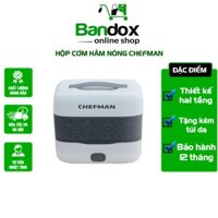 Hộp Cơm Chefman CM - 121i - Hộp Cơm Văn Phòng - NẤU CHÍN CƠM - HÀNG CHÍNH HÃNG - BẢO HÀNH 12 THÁNG - TẶNG KÈM TÚI DA