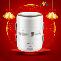Hộp cơm điện 3 tầng 2L Bear DFH-S2358, 270W, Khay inox 304, Nấu- hâm- hấp thức ăn văn phòng, Bh 18T