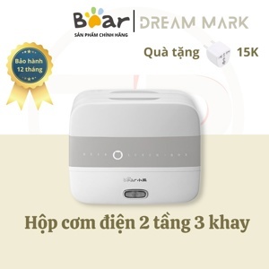 Hộp cơm điện Bear DFH-B17H1 - 4 khay inox 2 tầng
