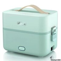 Hộp Cơm Điện Bear SB-HC12L Chống Trào 2 Ngăn Cao Cấp