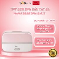 Hộp Cơm Điện Cầm Tay Đa Năng Bear, Nấu và Hâm Nóng Thức Ăn Nhỏ Gọn Tiện Dụng DFH-B10J2 - Hàng Chính Hãng -BH 18 Tháng
