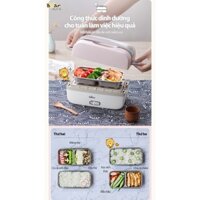 Hộp Cơm Điện Cầm Tay Mini Đa Năng Bear DFH-B10J2, Hâm Nóng Thức Ăn, Giữ Nhiệt Cho Cơm Văn Phòng-Amboss Store