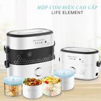 Hộp cơm điện cao cấp Life Element 4 bát gốm sứ cao cấp