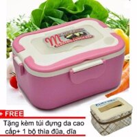 Hộp cơm điện hâm nóng Chefman ruột inox tặng túi đựng da cao cấp