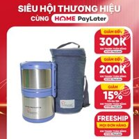 Hộp cơm giữ nhiệt 2 ngăn cao cấp La gourmet Save The Planet 1.4L - 368119 bảo hành 5 năm