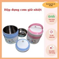 Hộp cơm giữ nhiệt 2 ngăn ruột inox nhựa Việt Nhật - Cặp lồng giữ nhiệt 2 tầng