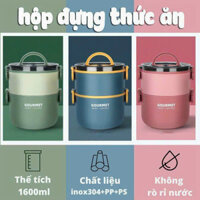 Hộp Cơm Giữ Nhiệt 2 Tầng Cao Cấp Ruột Inox 304 Giữ Nhiệt Lên Đến 4h