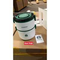Hộp cơm giữ nhiệt 2 tầng inox nữ thần STARBUCKS,,,