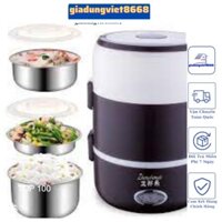 Hộp cơm giữ nhiệt 3 tầng inox  cao cấp, Cặp lồng ủ cơm 3 tầng  giúp hâm nóng cơm, thức ăn tiện lợi phù hợp văn phòng