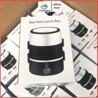 Hộp cơm giữ nhiệt  3 tầng inox cắm điện, Cặp lồng ruột inox giúp hâm nóng cơm, thức ăn được lâu