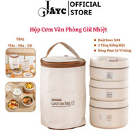 Hộp Cơm Giữ Nhiệt 3 Tầng Inox, Hộp Cơm Cách Nhiệt Hâm Nóng Thức Ăn Tặng Túi , Đũa ,Thìa SP412325931