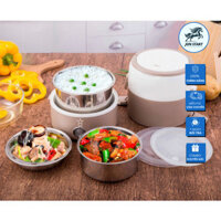 Hộp Cơm Giữ Nhiệt 3 Tầng Ruột INOX 304 Cao Cấp, Ca Mèn Đựng Cơm Hâm Nóng Văn Phòng Siêu Cấp, Hộp Cơm Giữ Nhiệt Đa N