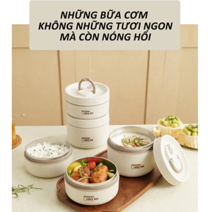 Hộp cơm giữ nhiệt cao cấp 3 ngăn Lunch box