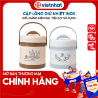 Hộp cơm giữ nhiệt, cặp lồng inox 2 ngăn tiện lợi CLI Nhựa Việt Nhật shop