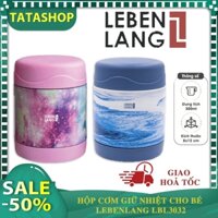 Hộp Cơm Giữ Nhiệt Cho Bé Lebenlang LBL3032, dung tích 300ml, chất liệu inox 304, an toàn cho bé, bảo hành 12 tháng