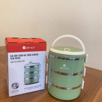 Hộp Cơm Giữ Nhiệt Elmich 3 Tầng Inox 304 Giữ nóng 4h-6h