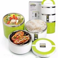 HỘP CƠM GIỮ NHIỆT INOX 3 TẦNG LOẠI TỐT HÀNG CAO CẤP