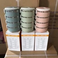 HỘP CƠM GIỮ NHIỆT INOX 3 TẦNG TIỆN DỤNG