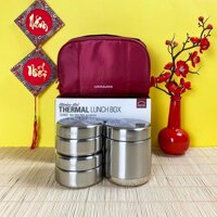 Hộp Cơm Giữ Nhiệt Inox 304 Kèm Đũa Và Túi Giữ Nhiệt Lock&Lock LHC8015 - LHC8016