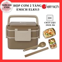Hộp cơm giữ nhiệt inox 304 Elmich EL8313 - 1.5L giữ nhiệu lâu có quai xách ngăn inox có thể tháo rời