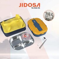 Hộp Cơm Giữ Nhiệt JIDOSA JD3850 Inox 304 1500ml | 4 Ngăn Cao Cấp