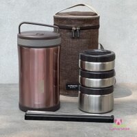 Hộp Cơm Giữ Nhiệt Kaiyo 1.7 Lít Inox 304