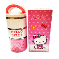Hộp Cơm Giữ Nhiệt Lõi Inox 3 Tầng Hello Kitty ()