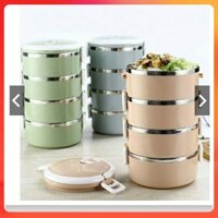 Hộp cơm giữ nhiệt lõi inox 4 tầng Lunch Box - Cà men 4 tầng