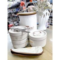 Hộp Cơm Giữ Nhiệt LUNCHBOX, Hộp Cơm Văn Phòng Inox 304-Tặng Kèm Túi Thìa Đũa Linh Giang minimart