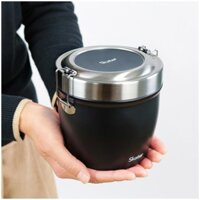 Hộp cơm giữ nhiệt Nhật Bản 830ml - Màu đen  Black