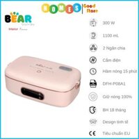 Hộp Cơm Giữ Nhiệt, Tự Hâm Nóng Và Nấu Chín Đa Năng 3 Tầng BEAR DFH-P08A1 Dung Tích 1.2L Công Suất 300W - Hàng Chính Hãng